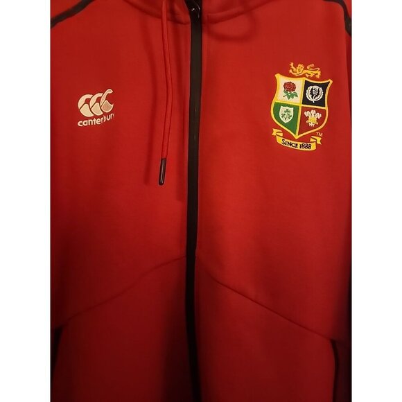 Canterbury Vapor Dri British Irish Lions Hoodie Jacket Medium Full Zip CR50 - Picture 2 of 6